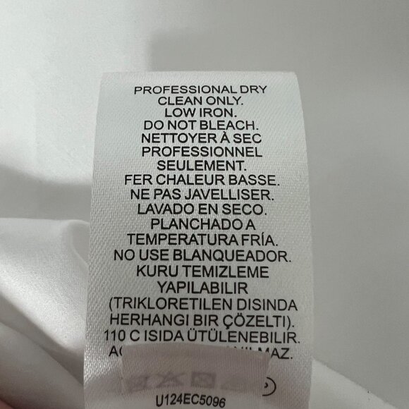 Tibi Womens Eco Poplin Back Wrap Midi Skirt White Cotton Tie Waist size 2 - Picture 12 of 14